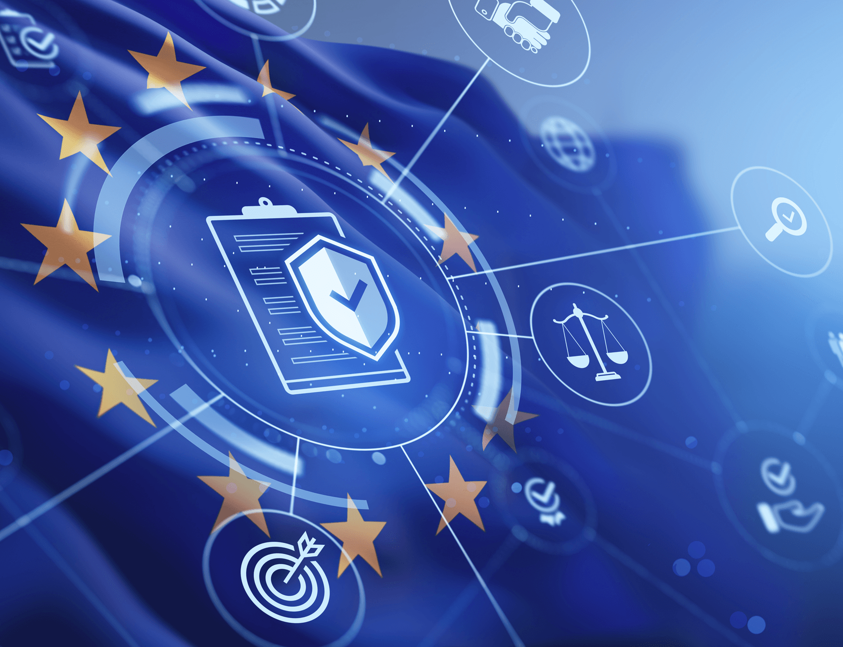 Digital security and compliance illustration