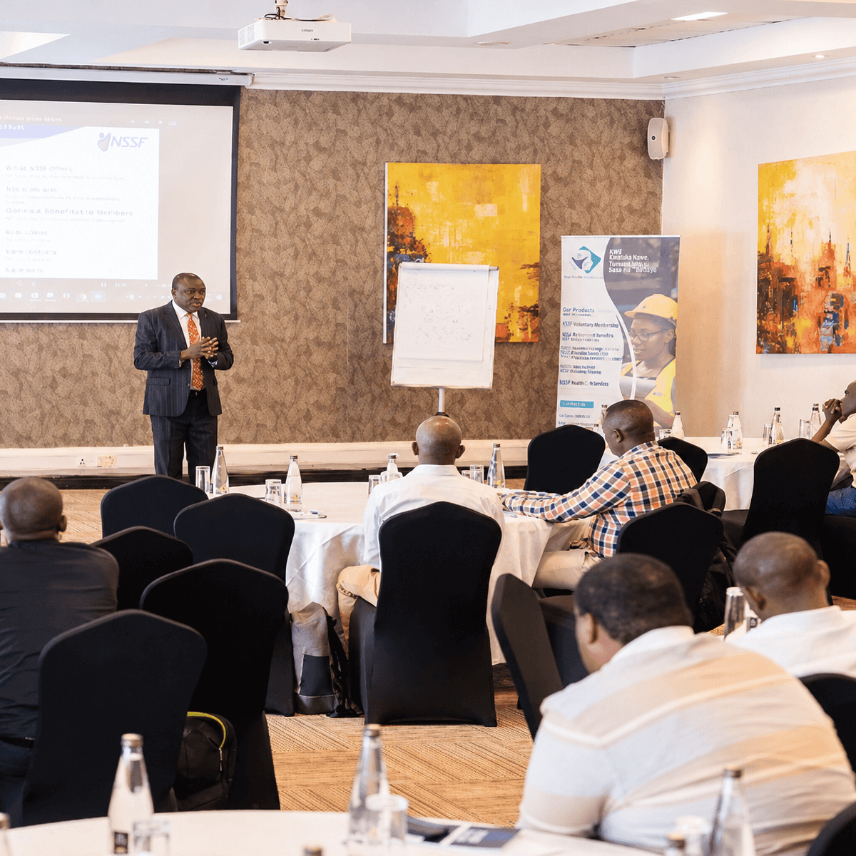 Mr. Milton Owor opening OSH Champions training