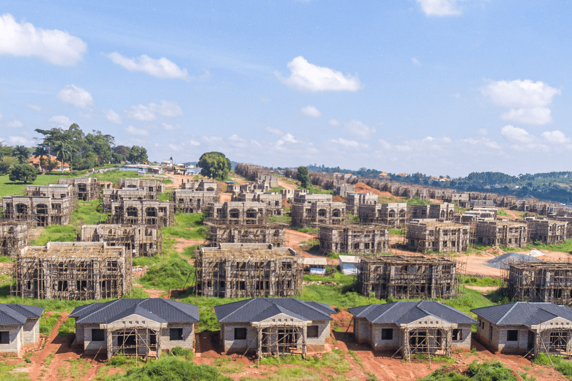 Residential development on a hillside